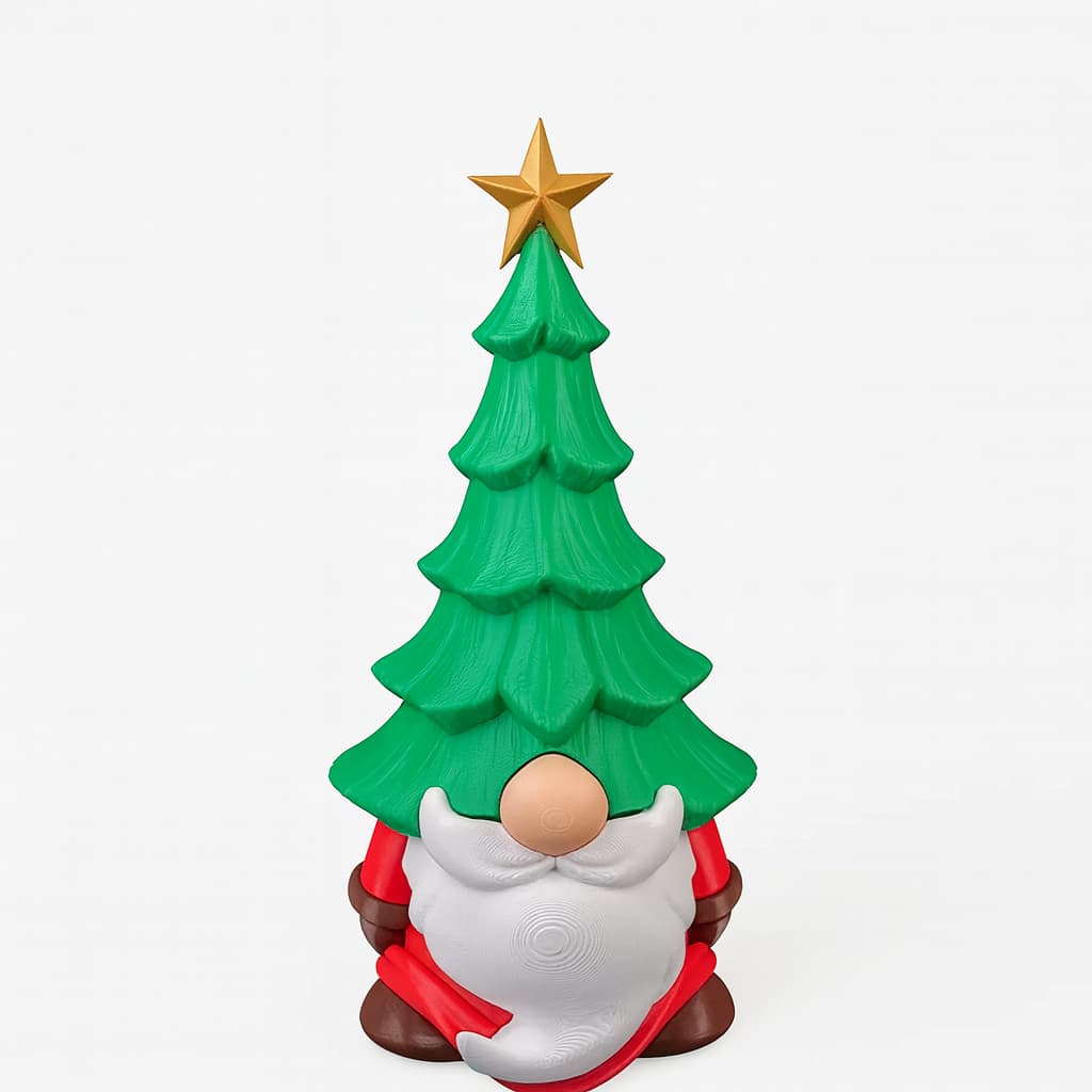 Gnomo Cabeça Pinheiro Decoração Natalina
