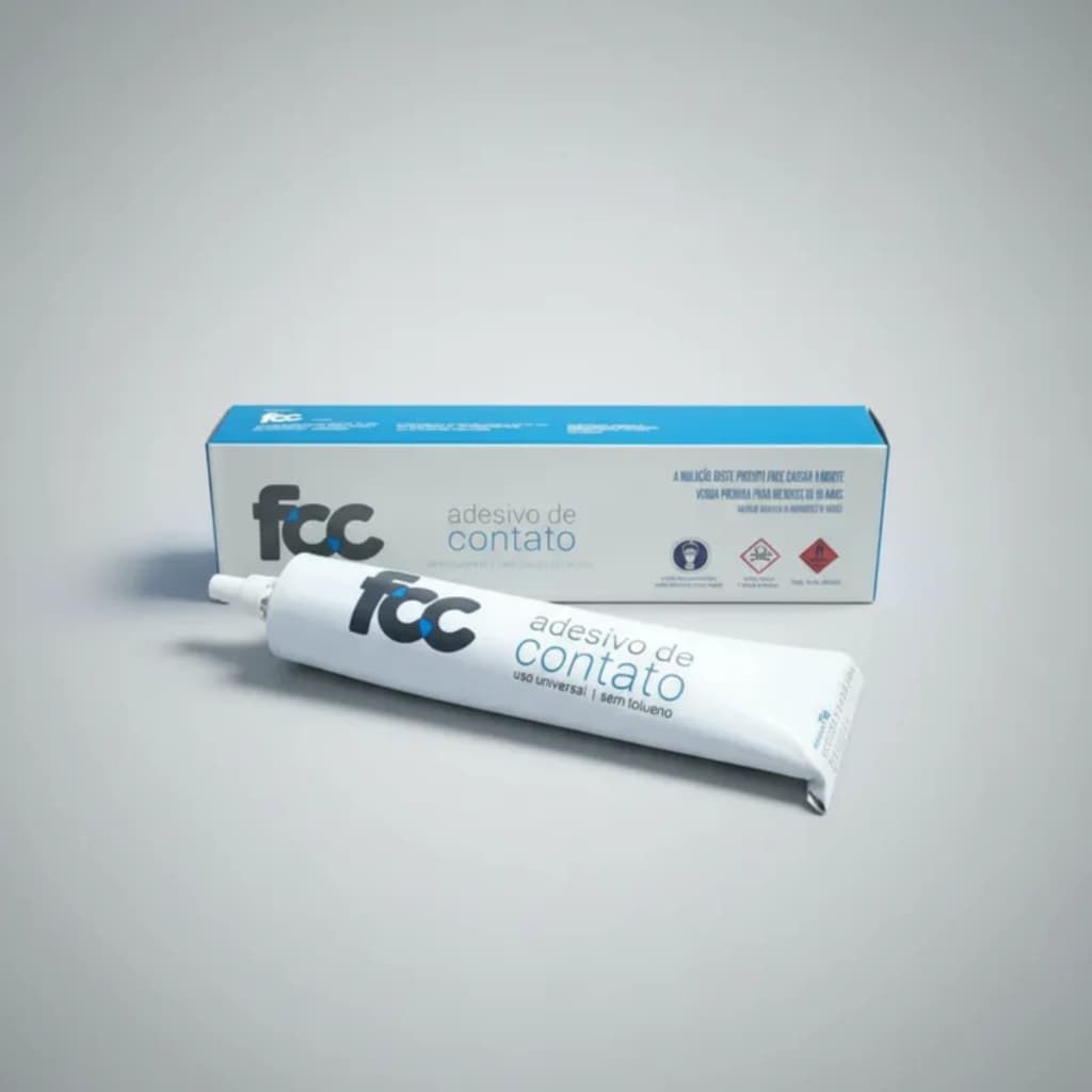 Adesivo de Contato Uso Universal FCC - Borracha/Madeira/Couro/Tecido/Fibra/Tapeçaria