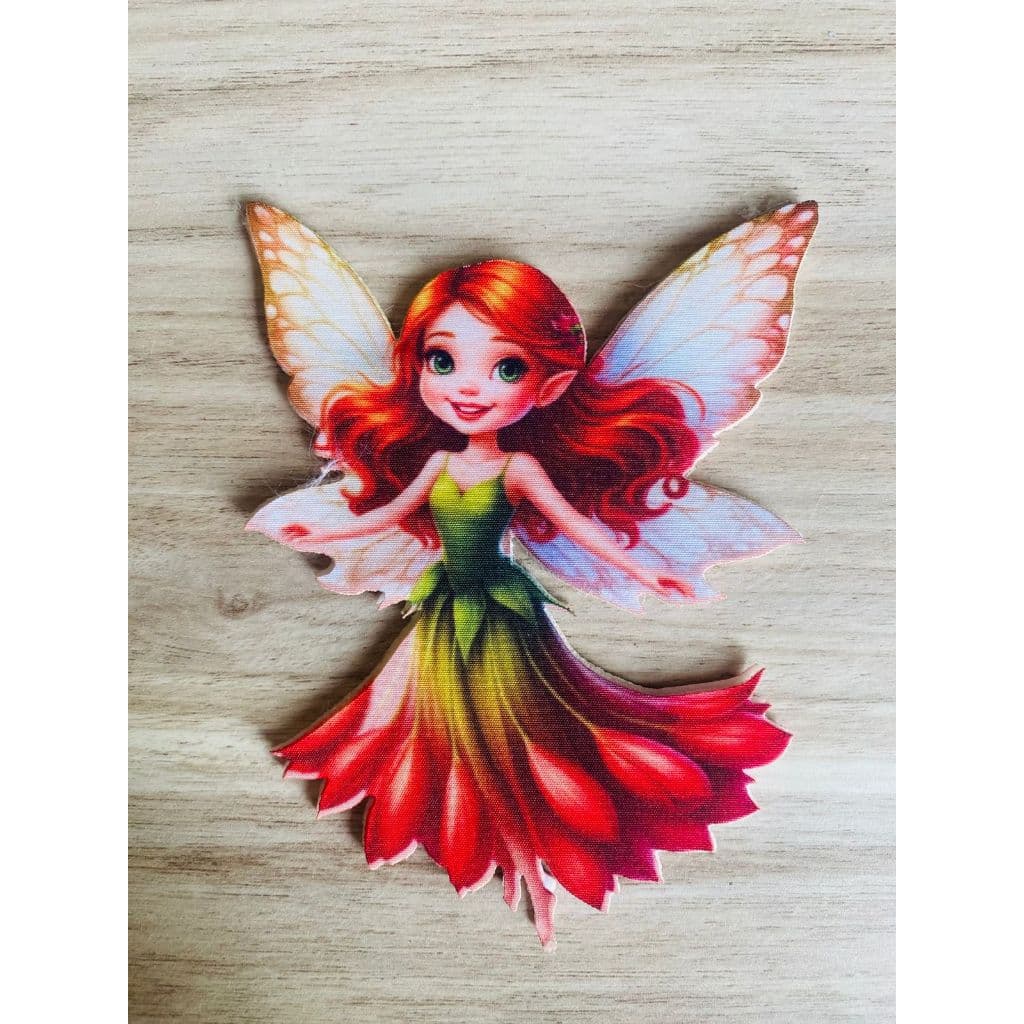 Fada princesa patch para artesanato carnaval enfeite de fantasia 10 cm frente e verso