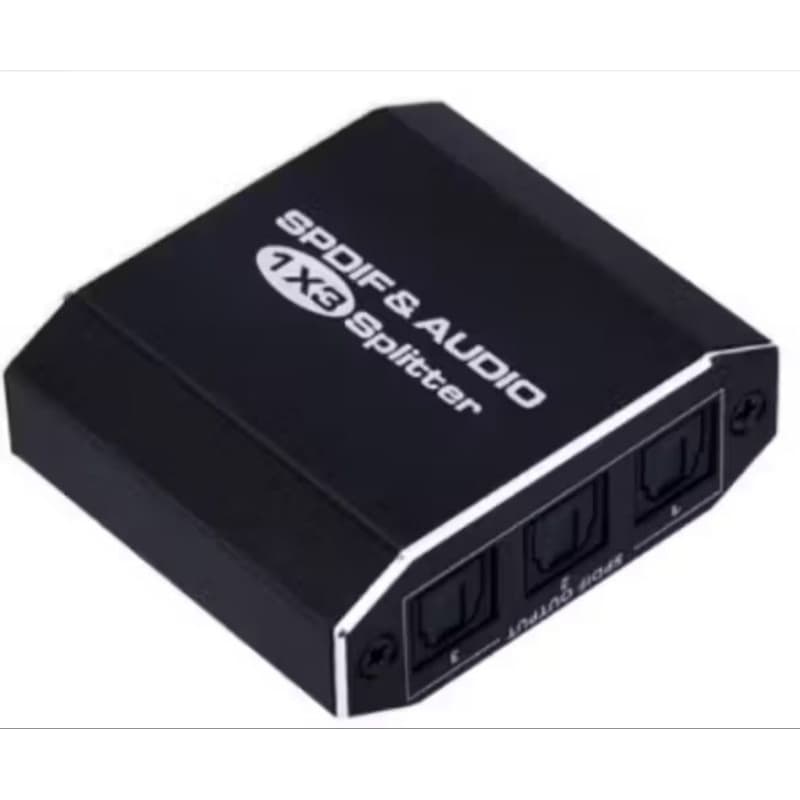 DIVISOR DE AUDIO ÓPTICO DIGITAL 1X3 SPDIF TOSLINK OPTICAL