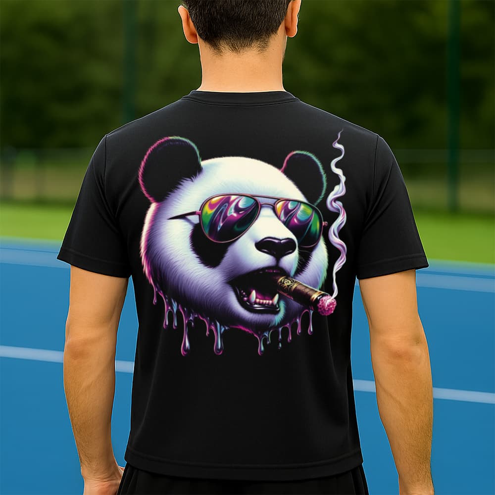 Camiseta Dry Fit Masculina Estampada Panda Xaruto P ao GG Leve Respirável Academia Treino