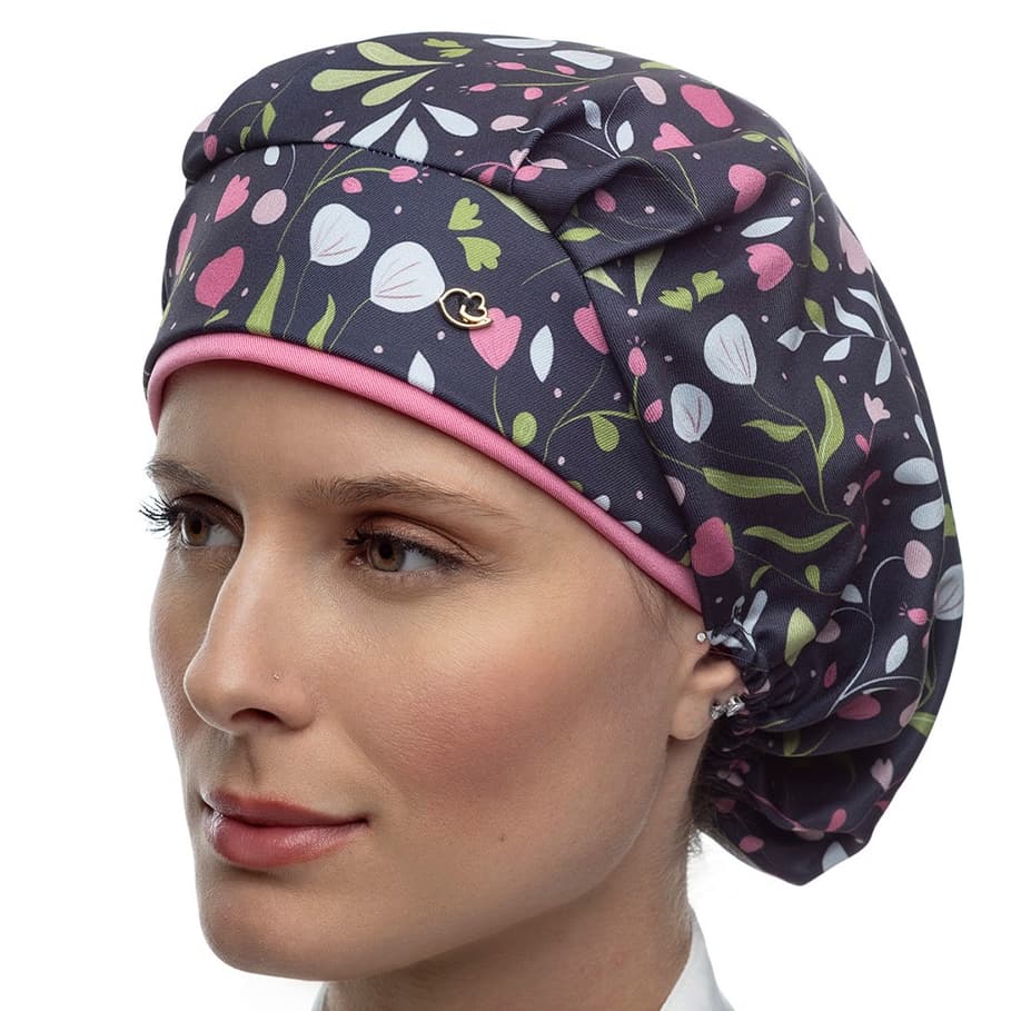 Touca Cirúrgica Estampada Floral | Saúde e Estética