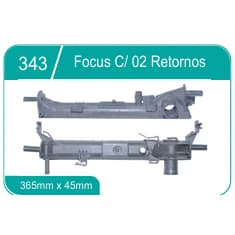 Caixa de Radiador Ford Focus Com 2 Retornos 45mm365mm