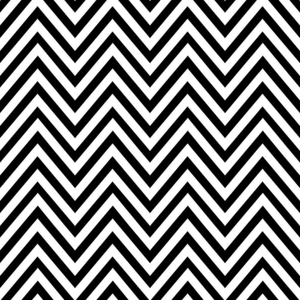 Papel de Parede Chevron Preto e Branco Autoadesivo Premium Zigzag Minimalista Estilo Clean Black White