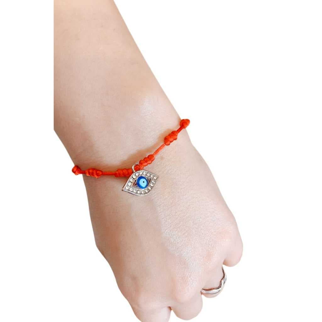 ⭐ Pulseira 7 Nós com Olho Grego Strass – Proteção e Elegância no Seu Dia a Dia