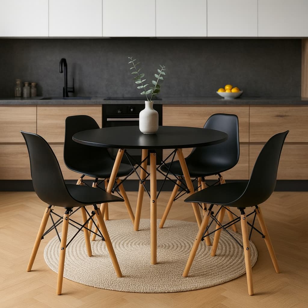 Kit com 4 Cadeiras Eames Eiffel – Prática, Estilosa e Fácil de Combinar Alta Qualidade
