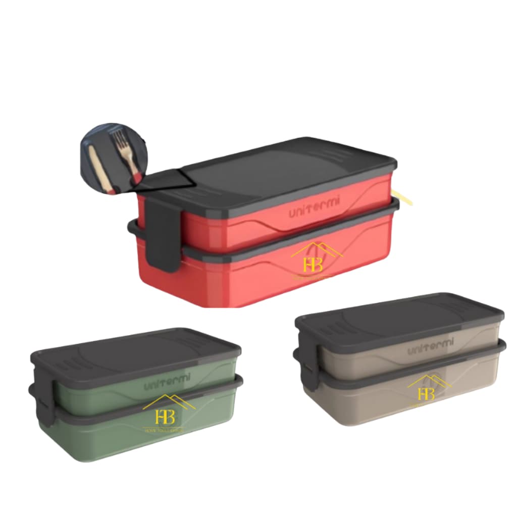 Marmita Fit Organizador Pote Térmico 1,3 Litros Divisória Dupla Talheres Bege Verde Rosa