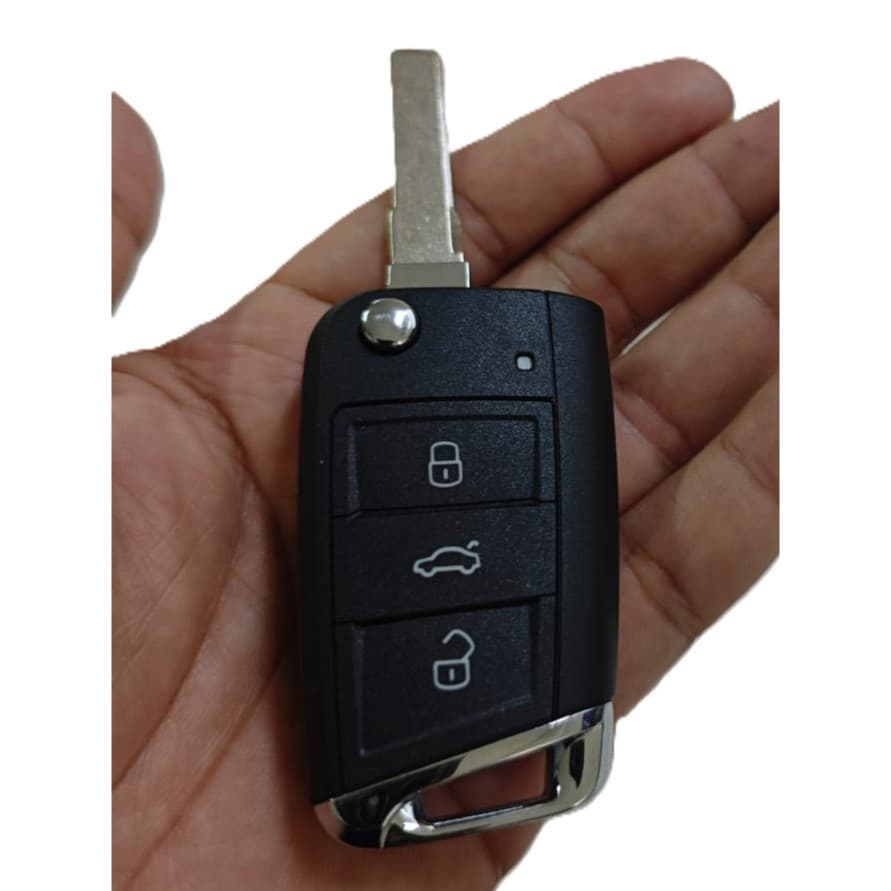 CARCAÇA CHAVE CANIVETE VOLKSWAGEN COMPATÍVEL AO MODELO ORIGINAL TSI JETTA UP GOL FOX