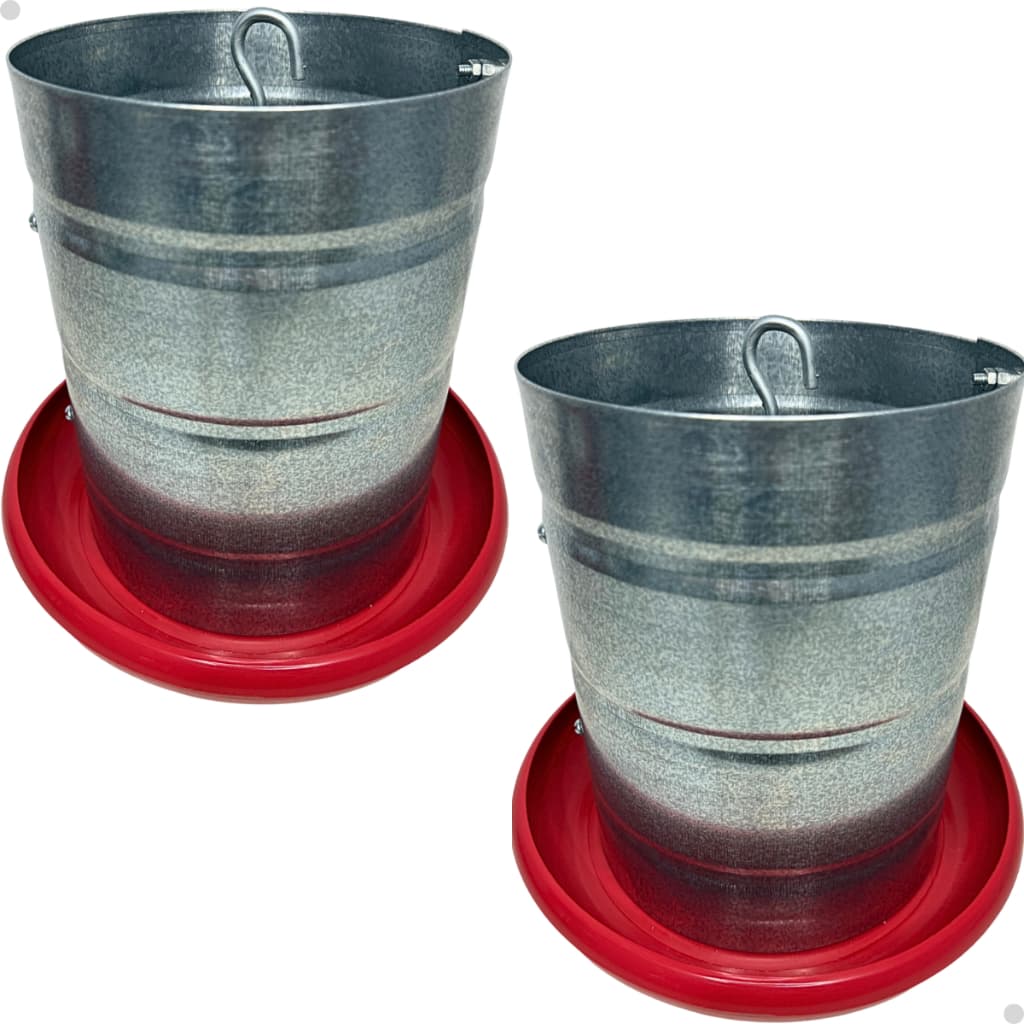 Kit 2 Comedouro Tubular De Aves Galinhas Granja Galinheiro 3Kg