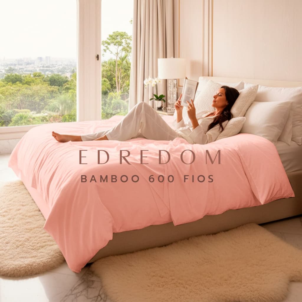 Edredom Dupla Face Bulgari Bamboo 600 Fios Desconto