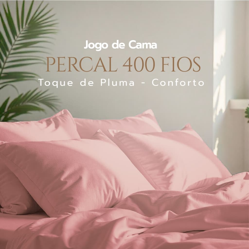 Jogo Lençol 400 Fios 4 Pçs Queen Extra Macio - Coleção Day by Day Conforto