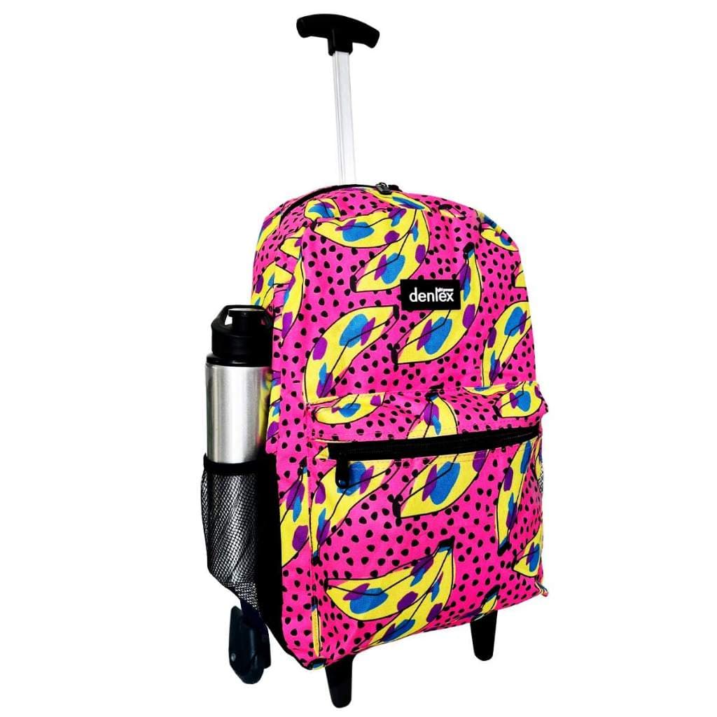 Mochila Escolar Feminina De Rodinhas Espaçosa Reforçada