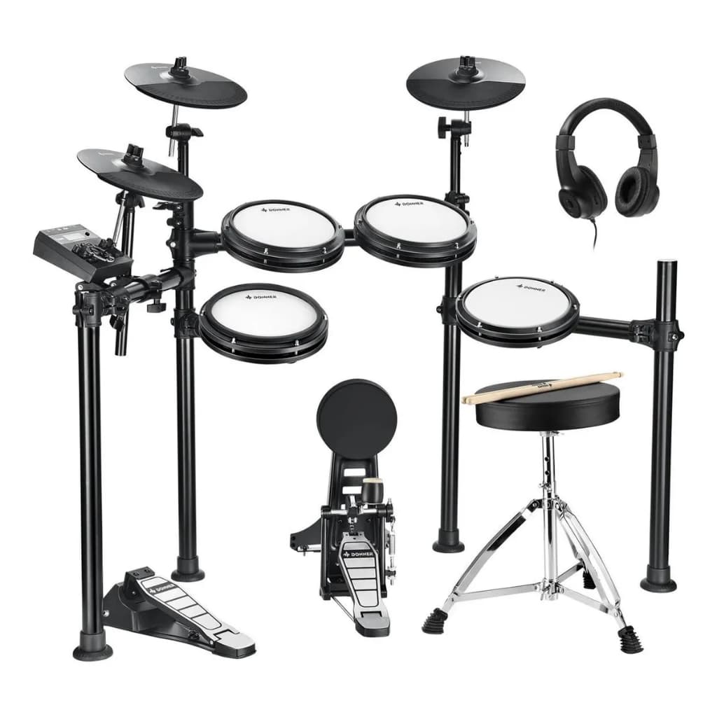 Bateria Eletrônica Donner DED-200 Mesh Profissional 450 Sons 31 Kits MIDI Bivolt