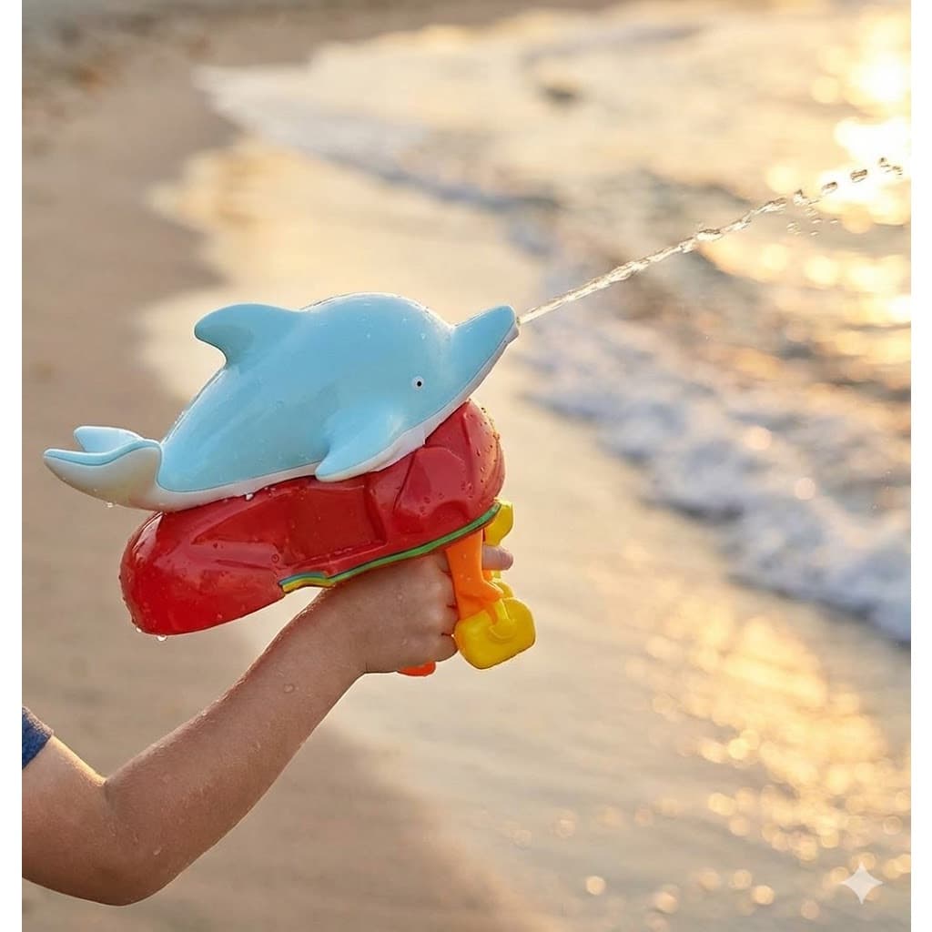 Pistola De Água Infantil Sereia Ou Golfinho Verão Brinquedo Divertido Presente Natal