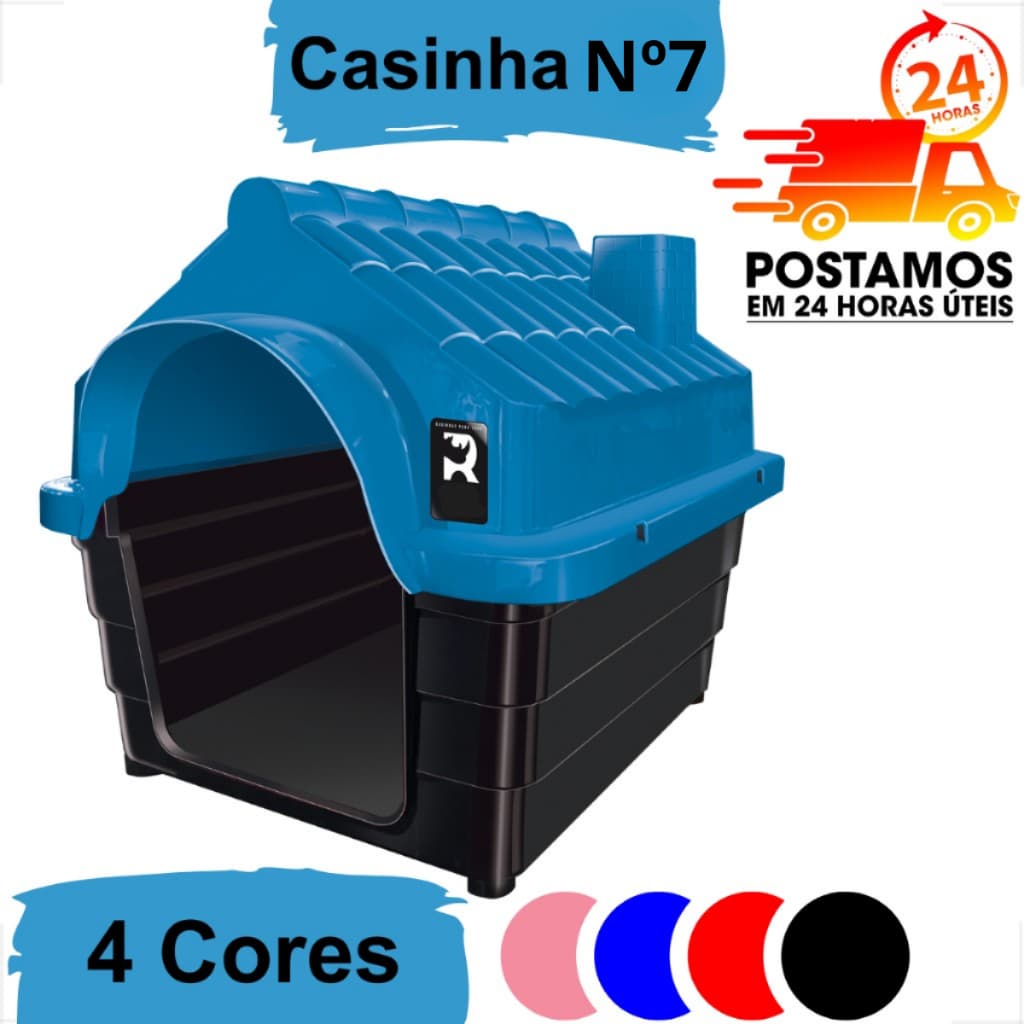 Casa Casinha Cachorro Plástica Desmontável e Lavável N7 Grande Porte Grande