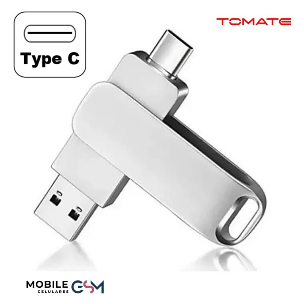 Pendrive Flash Dual Drive USB TIPO C 2 em 1 3.0 128GB – Compatível c/ Celular e PC