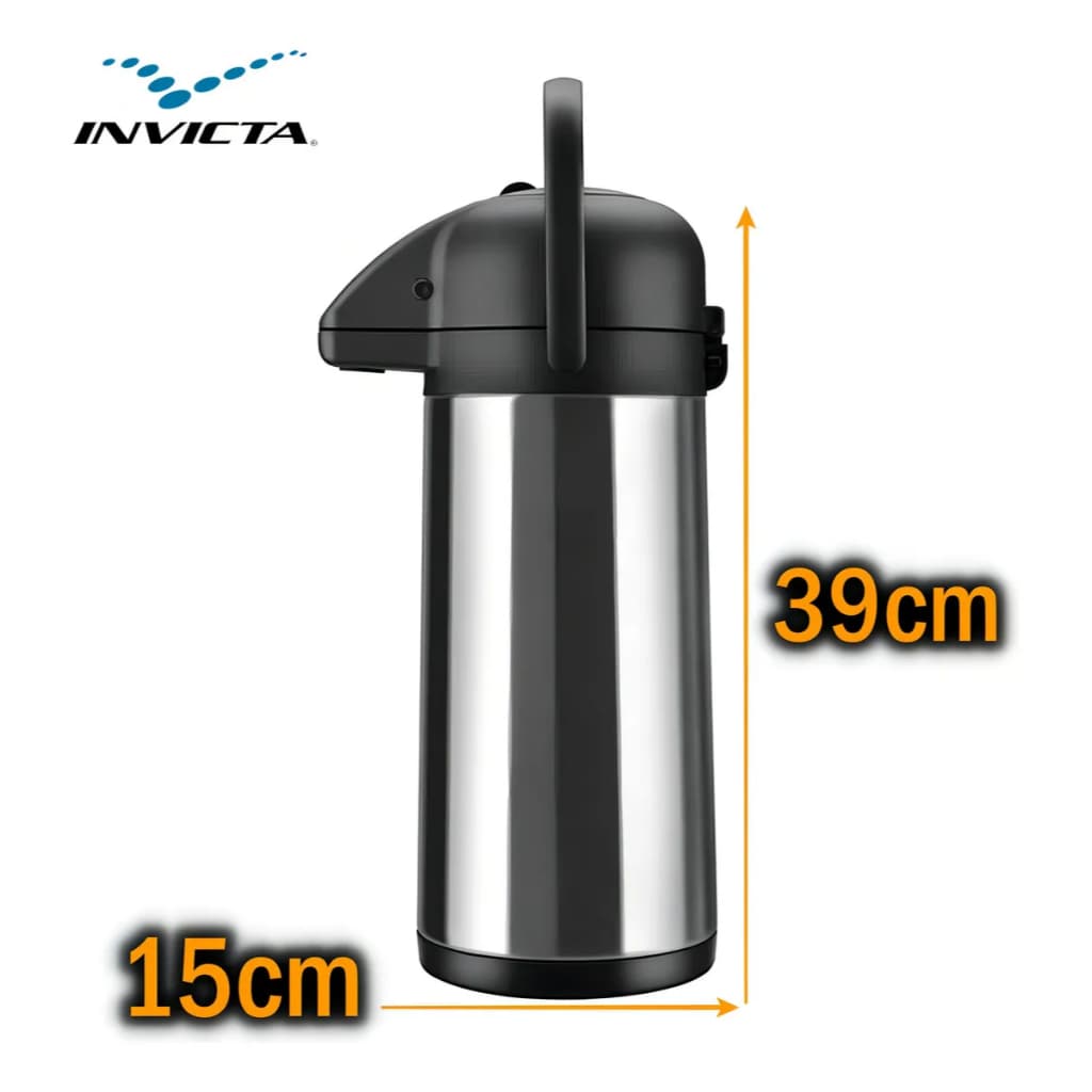 Garrafa Térmica Air Pot Inox Inquebrável 3l - Invicta
