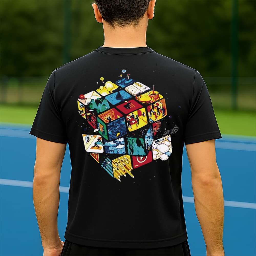 Camiseta Dry Fit Masculina Estampada Dado Mágico P ao GG Leve Respirável Academia Treino