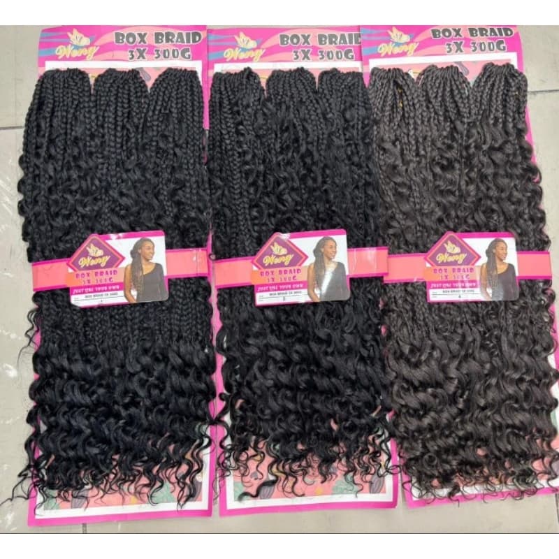 Cabelo Crochet Box Braid 60cm – 1 Pacote Faz a Cabeça Toda 300g