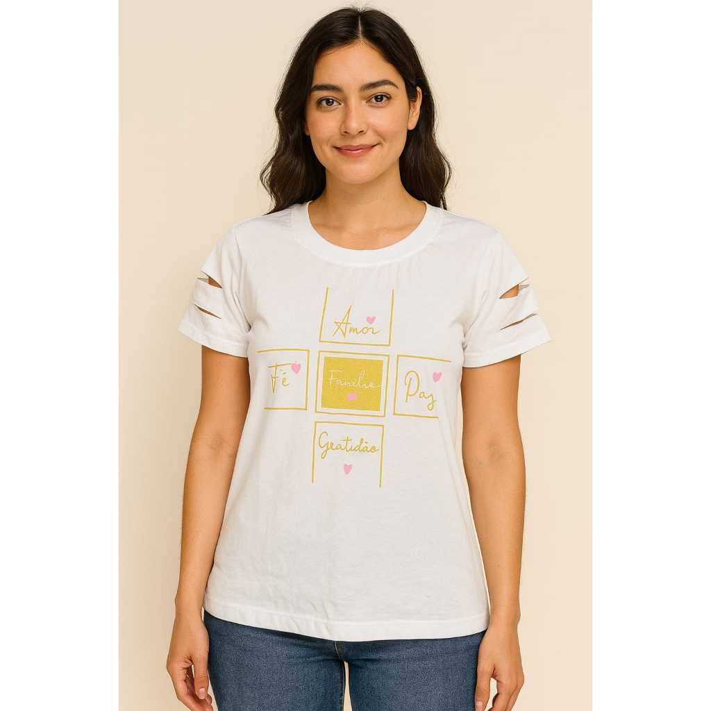 Tshirt Feminina Camiseta Manga Curta
