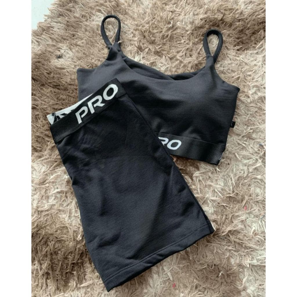 Conjunto Top de alcinha + shorts academia shorts curto zero transparência Fitness Feminino