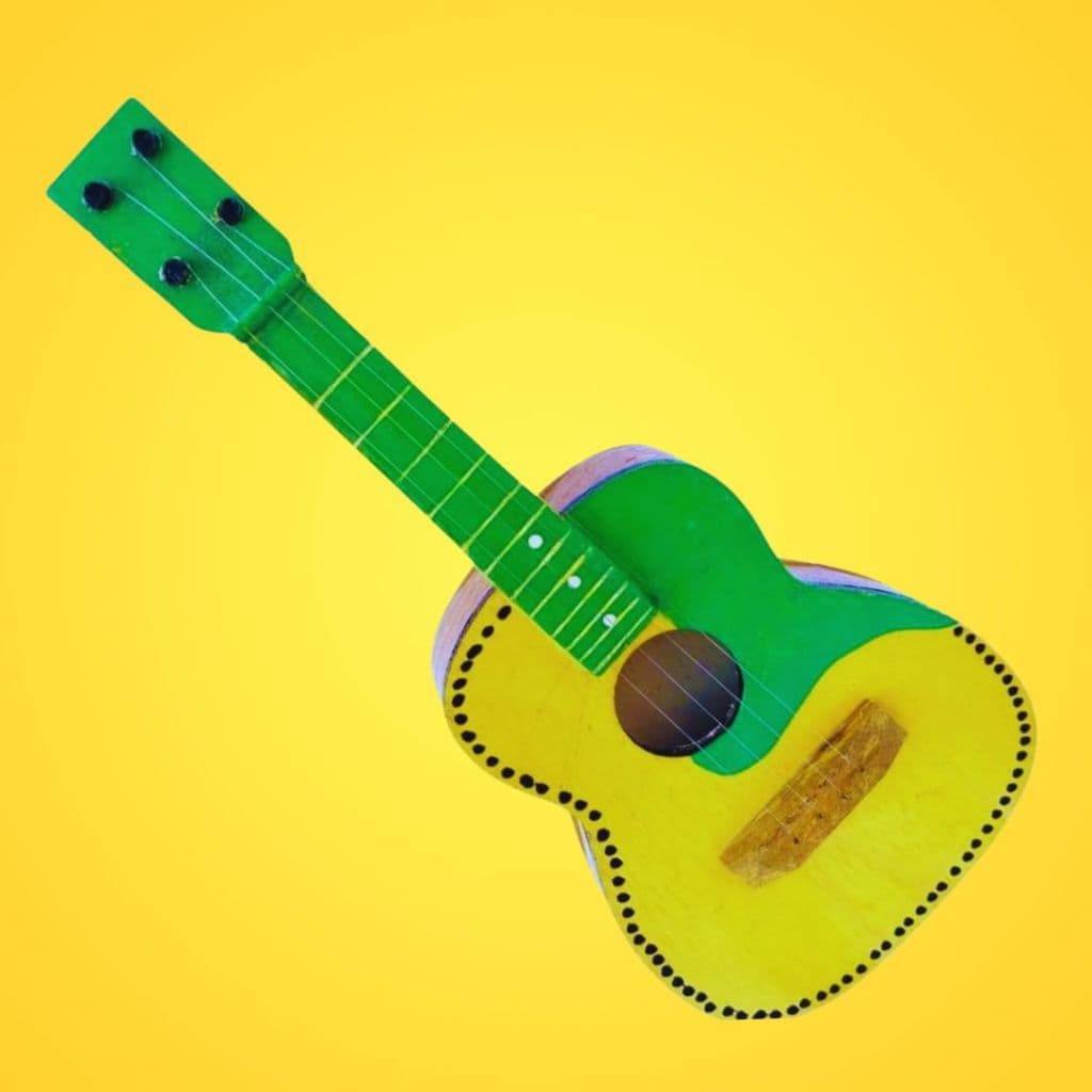 Brinquedo Violão Infantil Educativo | Madeira Artesanal | Corda de Nylon 50cm