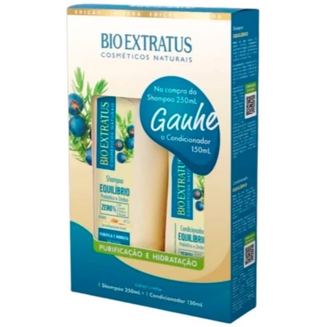 KIT EQUILIBRIO BIO EXTRATUS - CABELOS MISTOS - SH 250ml+COND150ml