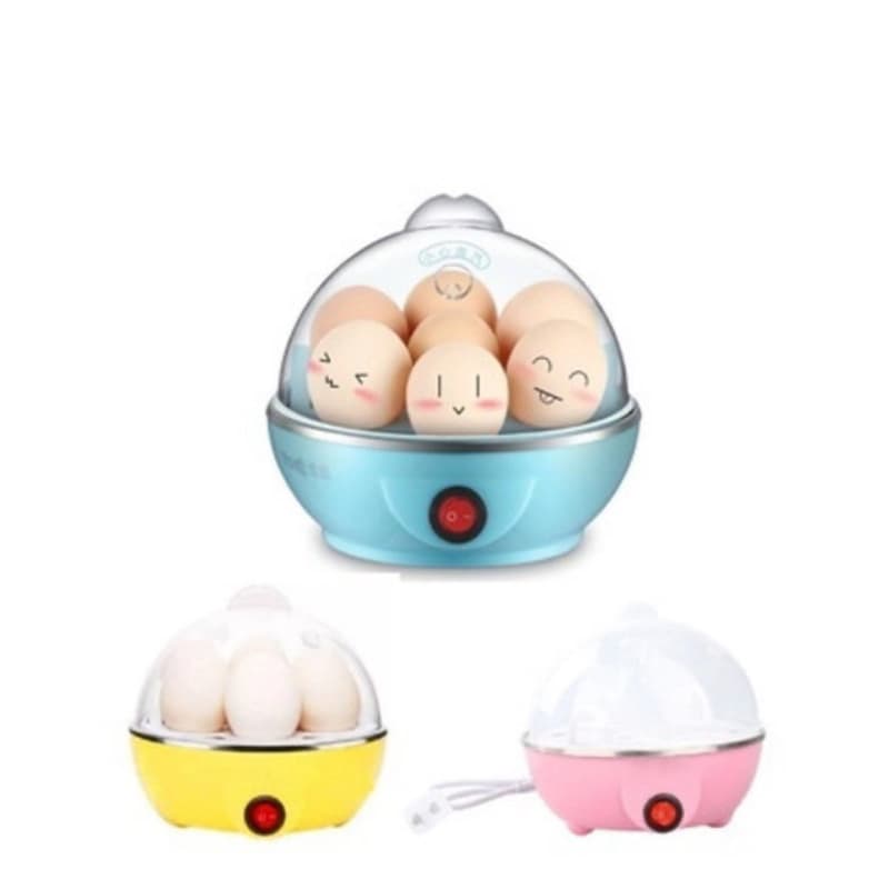 Cozedor Ovo Elétrico Máquina De Cozinhar A Vapor Egg Cooker Rosa 110V