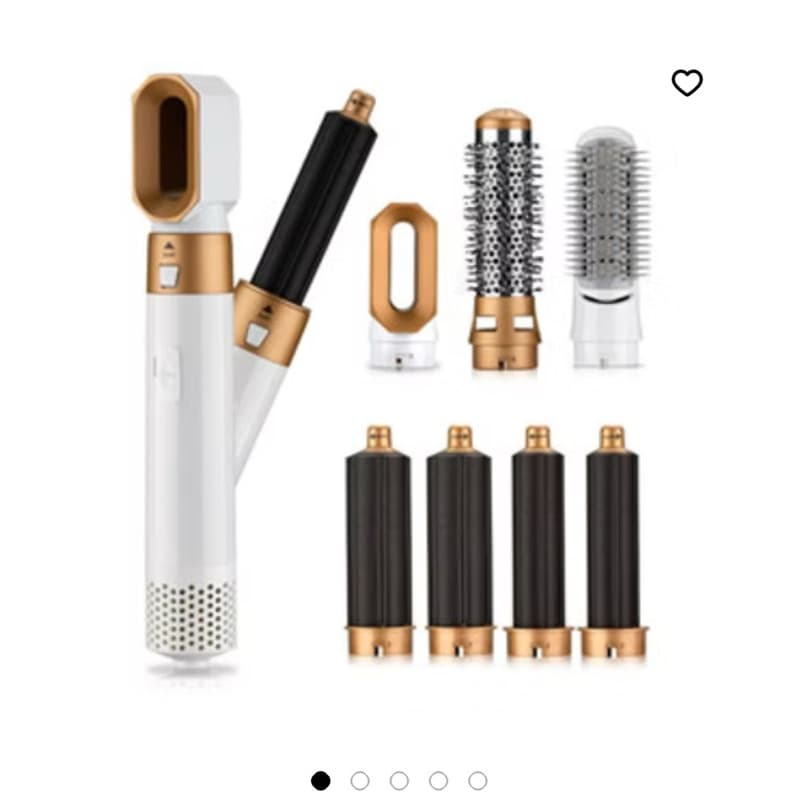 Kit 5 em 1 Secador Modelador Escova de Cabelo Alisadora Elétrica 220v