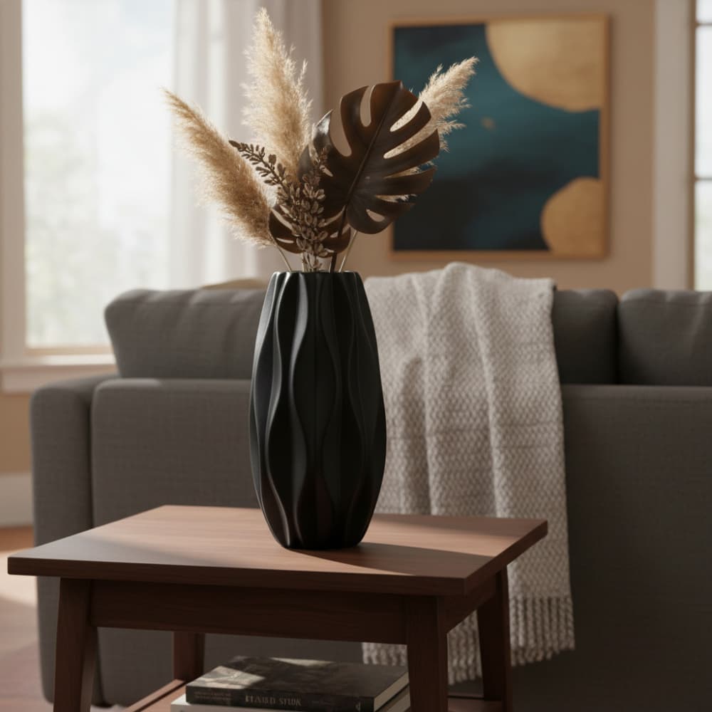 Enfeite para Sala Vaso em Cerâmica Decorativo Rack Aparador