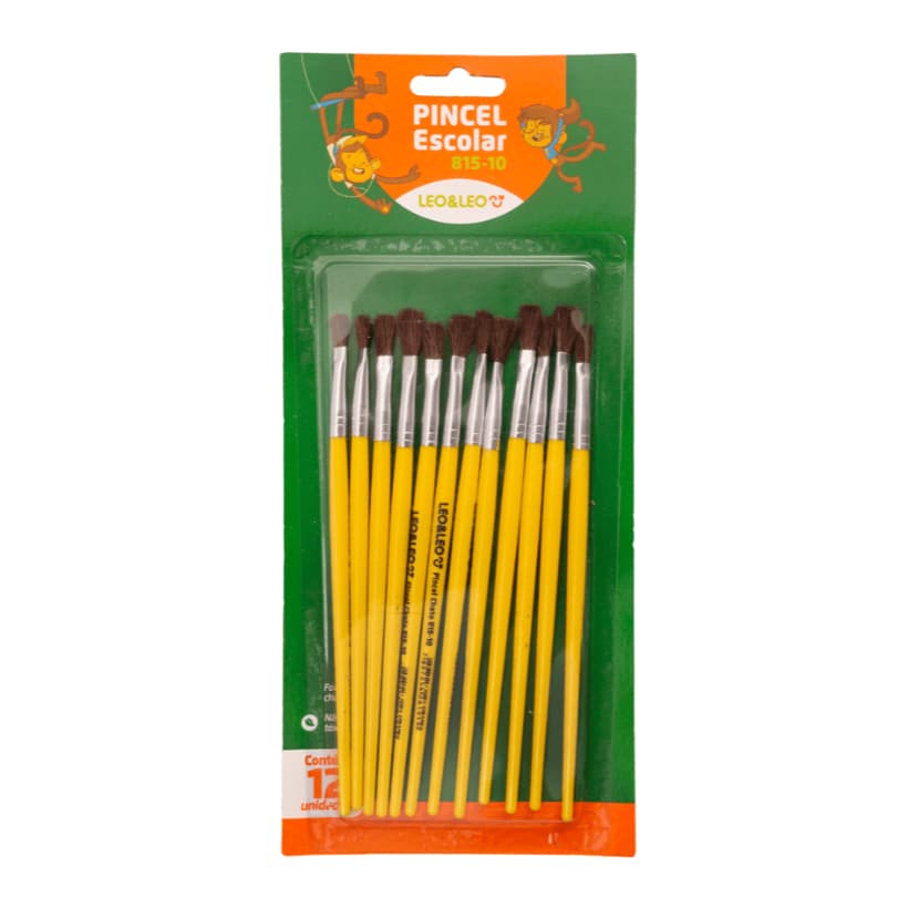 Kit Pincel Escolar Para Pintura Em Guache Varios Kits
