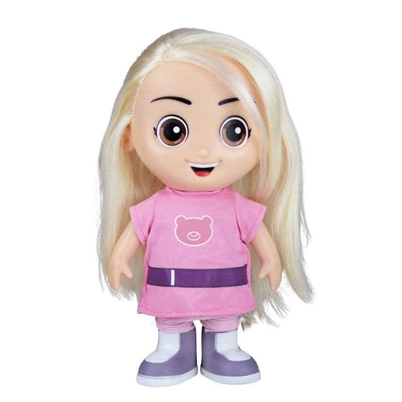 Boneca Jessi Aventureira Rosa 27cm fala 14 Frases Original Babybrink