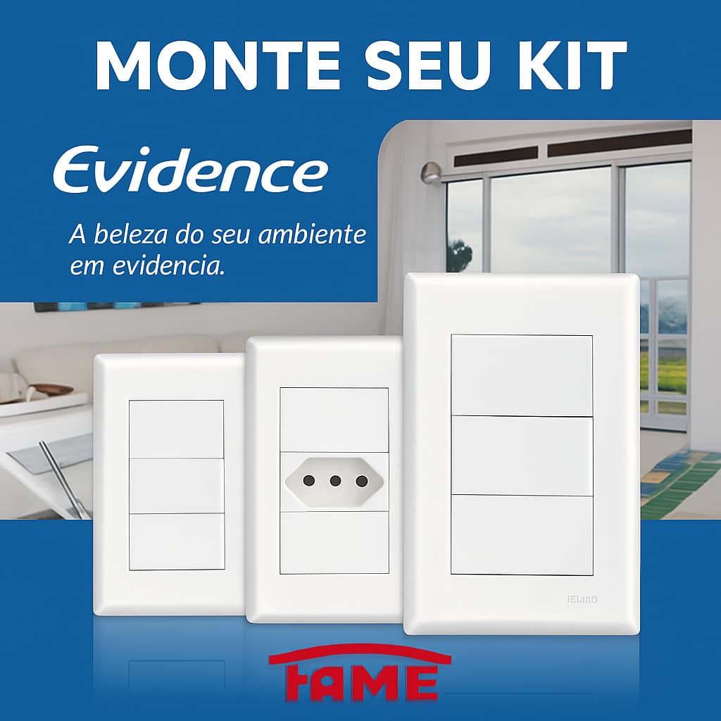 Kit Tomada e Interruptor - Fame Evidence
