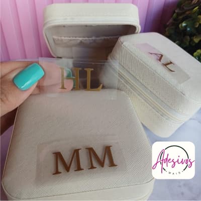 Kit 5/8/10/18 Iniciais Adesivo Termocolantes Personalizados Cor Dourado