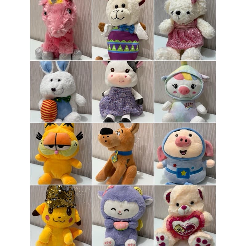 Ursos de pelúcia / Vaquinha de pelúcia / Coala de pelúcia / Pikachu de pelúcia / Escolha o seu!