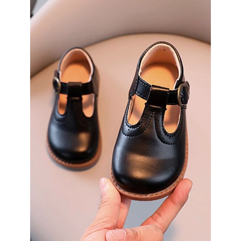 Sapatilha Infantil Preta Boneca Menina Confortável, Leve, Antiderrapante e Elegante