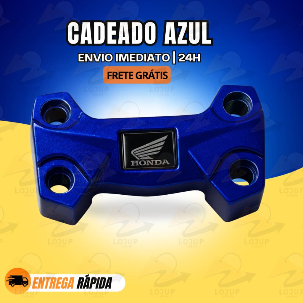 Cadeado Mesa Guidao Titan Fan Start Cg 150 160 Azul Modelo 2025 arrojado e esportivo Não enferruja