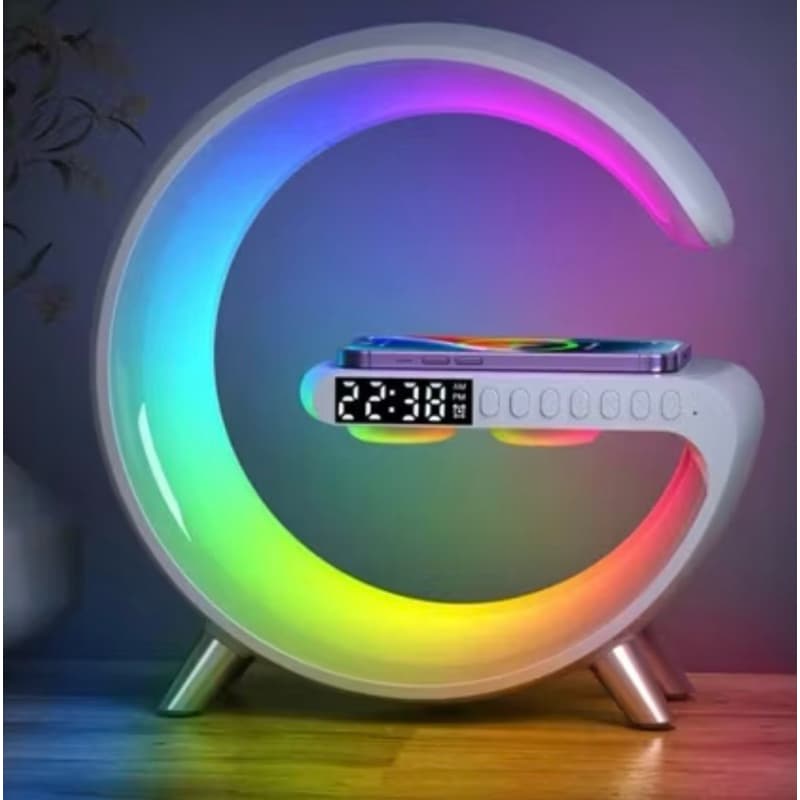 Caixa G Luminária de quarto / Carregador por indução /Despertador / Luminária Multifuncional / Caixa de som