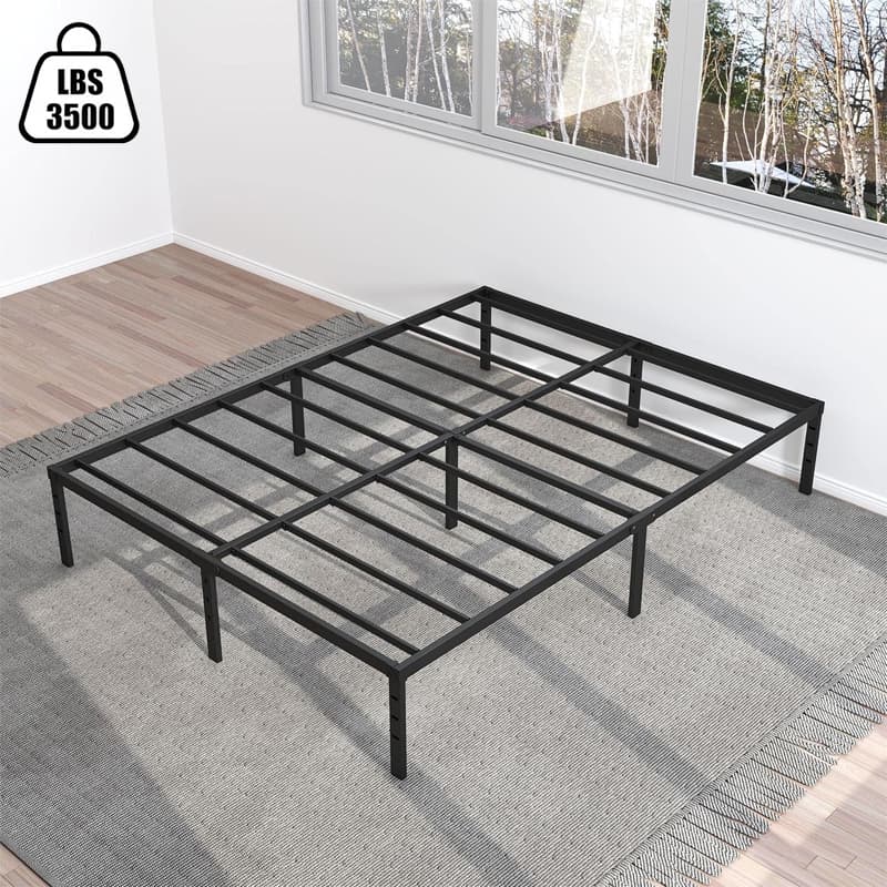 Estrado De Metal Para Cama De Casal /Cama de Solteiro  Dobrável Fácil De Instalar Com Suportes De Ripas De Aço O17