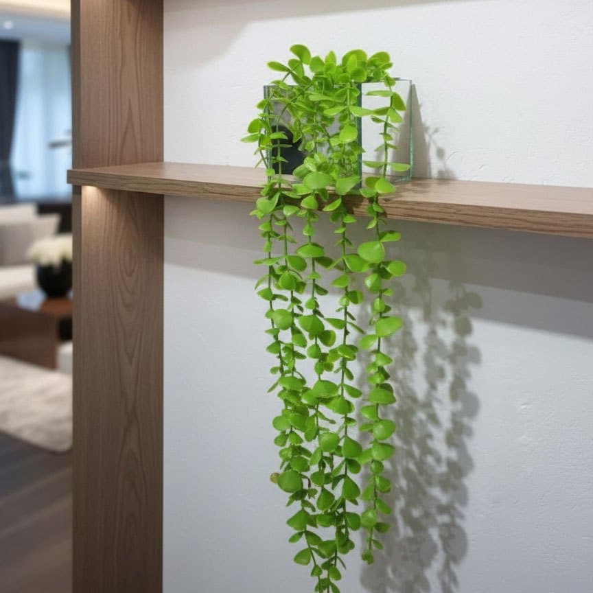 Vaso Decorativo com Suculenta Pendente Vasinho Casa Escritório Sala