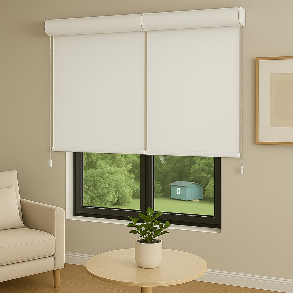 Persiana Cortina Rolo Tecido Blackout Bandô 220x140cm de Altura 2F Sala Quarto Escritório Blecaute