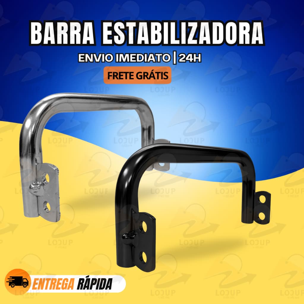 Barra Estabilizadora CROMADA /PRETA Cg Titan Fan Start 125 150 160 2014 até  2020, 2021, 2022