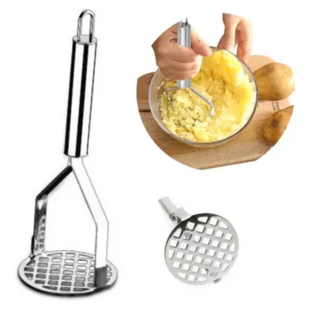 Amassador de Batata Profissional em Aço Inox Resistente – Utensílio Doméstico de Alta Qualidade