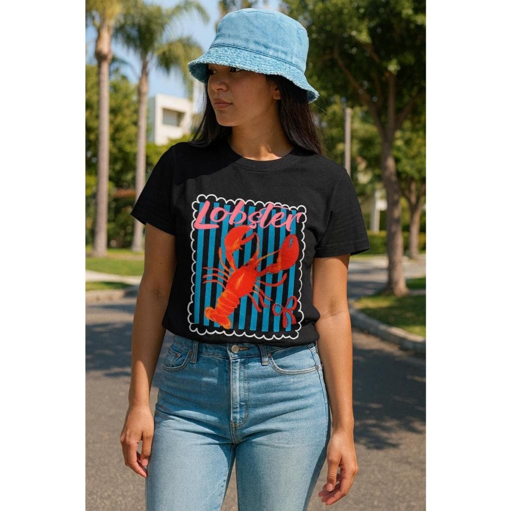 Blusa t-shirt estampada tendência verão 2025 blogueira