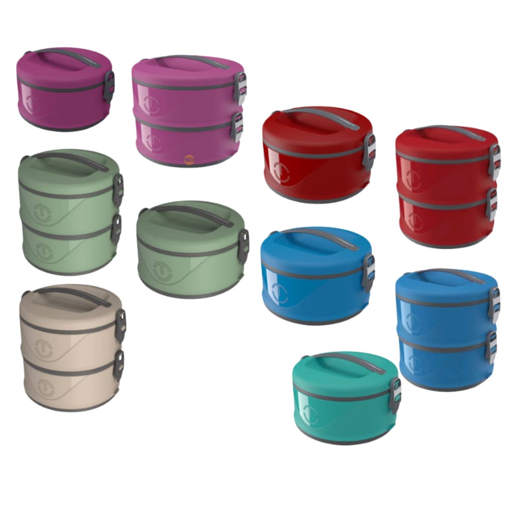 Marmita Térmica Vianda Pote Térmico, 1 ou 2 Organizador Térmico 1,5L, microondas geladeira