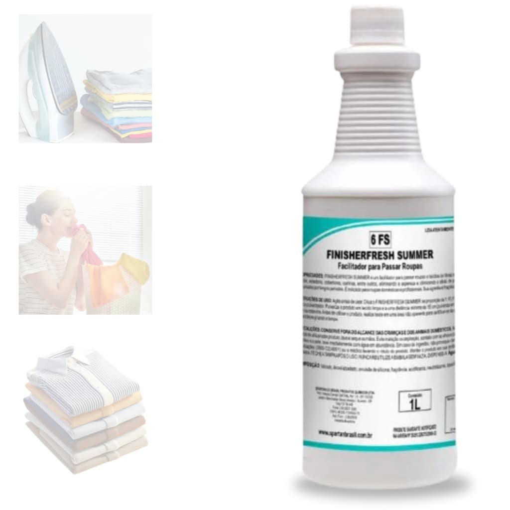 Facilitador Para Passar Roupas E Tecidos Finesherfresh Summer 1 Litro Spartan