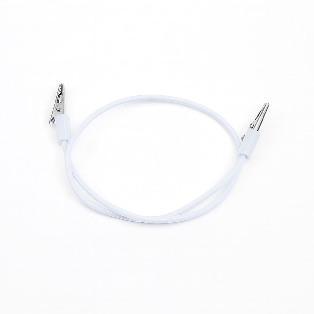 Prendedor de Babador Jacaré de Silicone Branco- LYSANDA