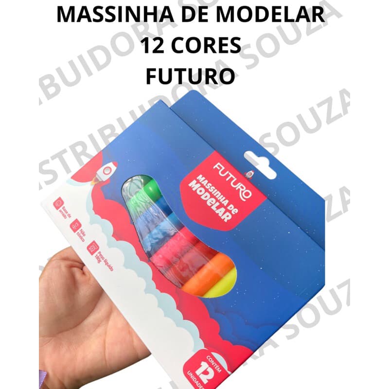 MASSINHA DE MODELAR 12 cores
