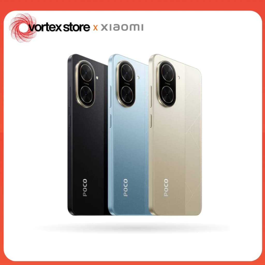 Xiaomi Poco C71 4G, Processador UNISOC T7250, Câmera 32 MP, Bateria 5200mAh,, Versão Global, 64GB+3GB RAM, 128GB+4GB RAM