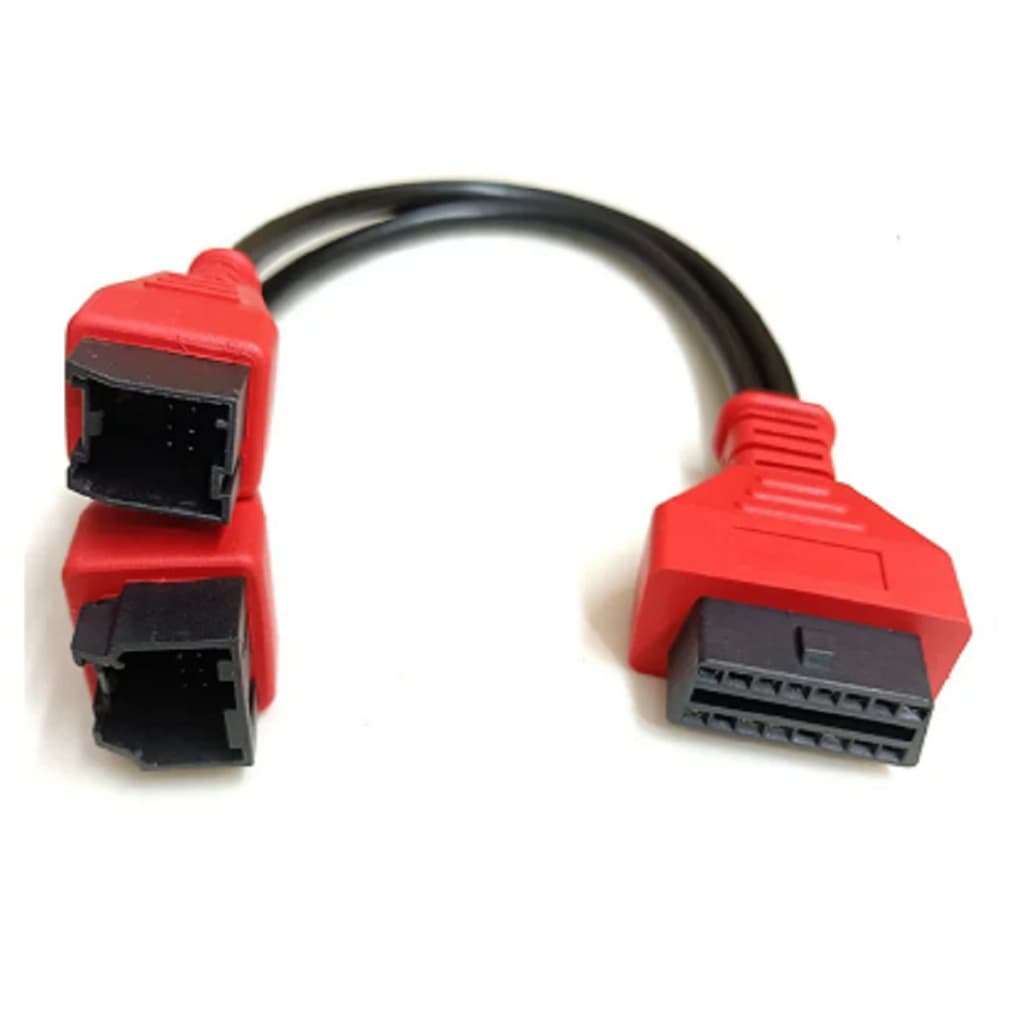 Cabo duplo Adaptador Obd Fca 12+8 Para Xpad Autel X300 Jeep Fiat